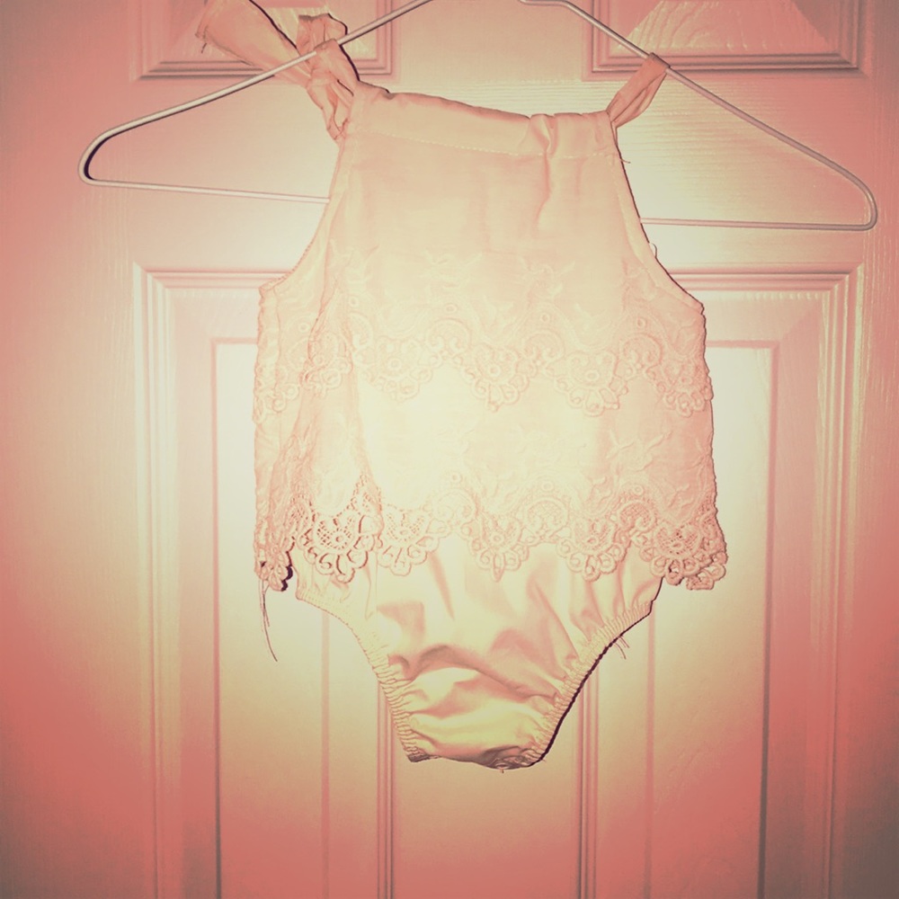Peach romper
